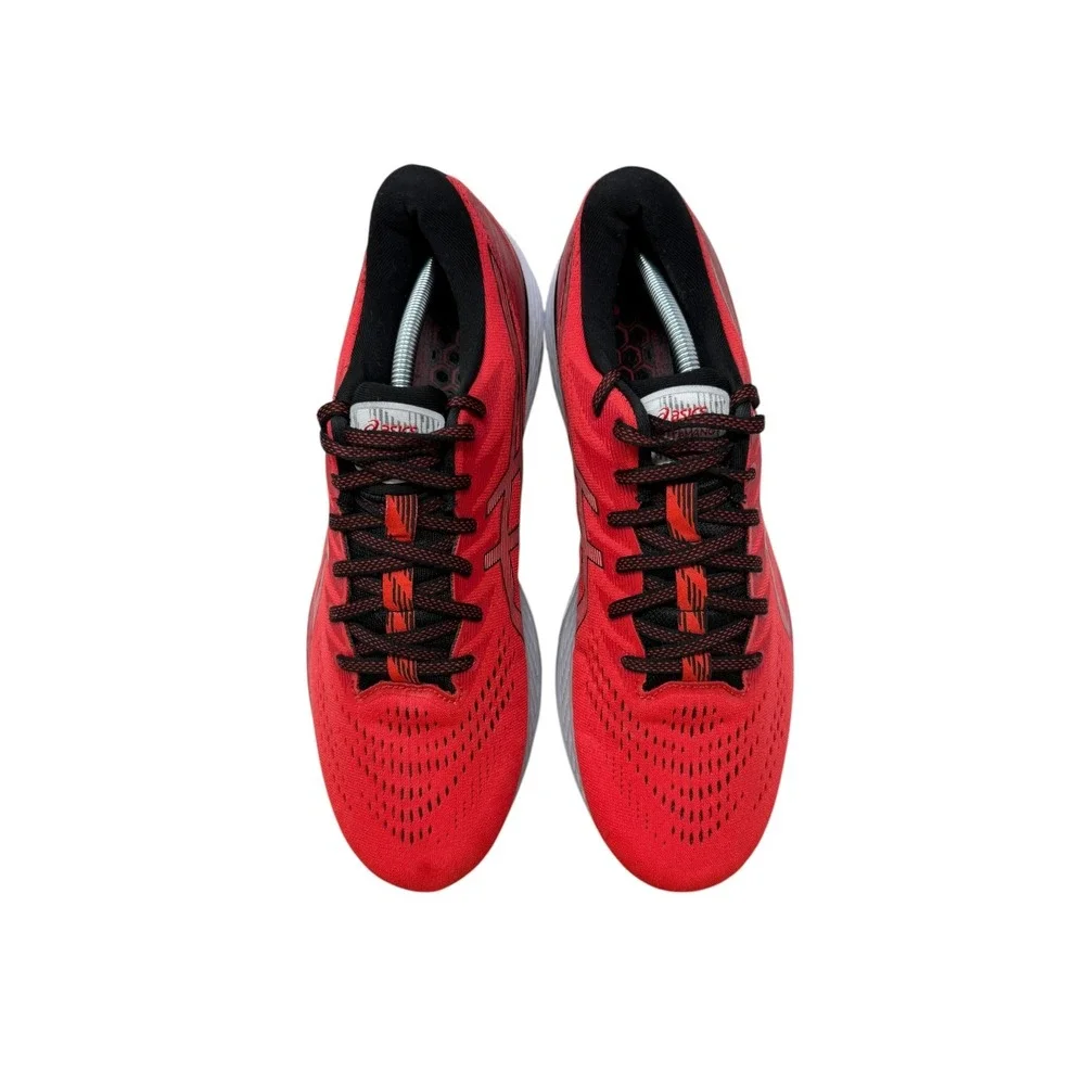 Asics Gel-Kayano 28 Mens 12 Red Black Stability Running Shoes 1011B189